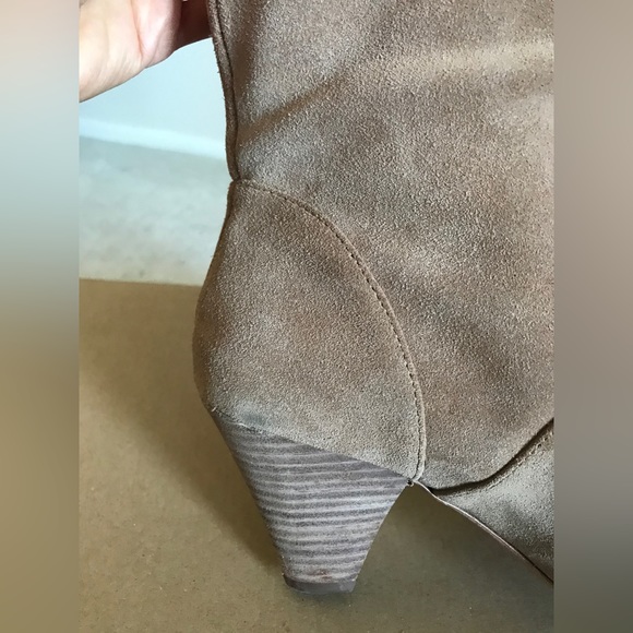 Antonio Melanie Sapphira Beige Suede Slouch Knee High Tall Boot W9 - Picture 14 of 16